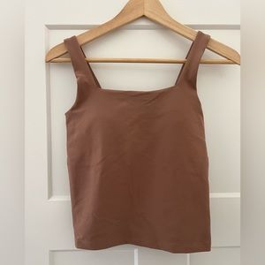 NWT Abercrombie YPB lined tank in brown